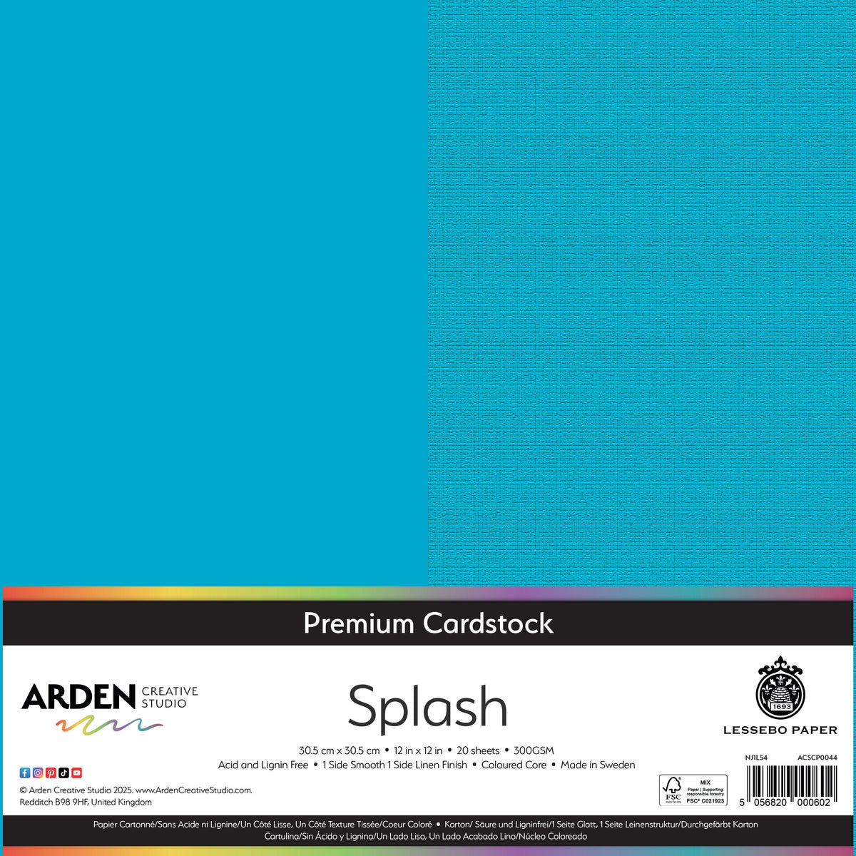 Arden Creative Studio Premium Cardstock 12in x 12in 300gsm 20 Pack