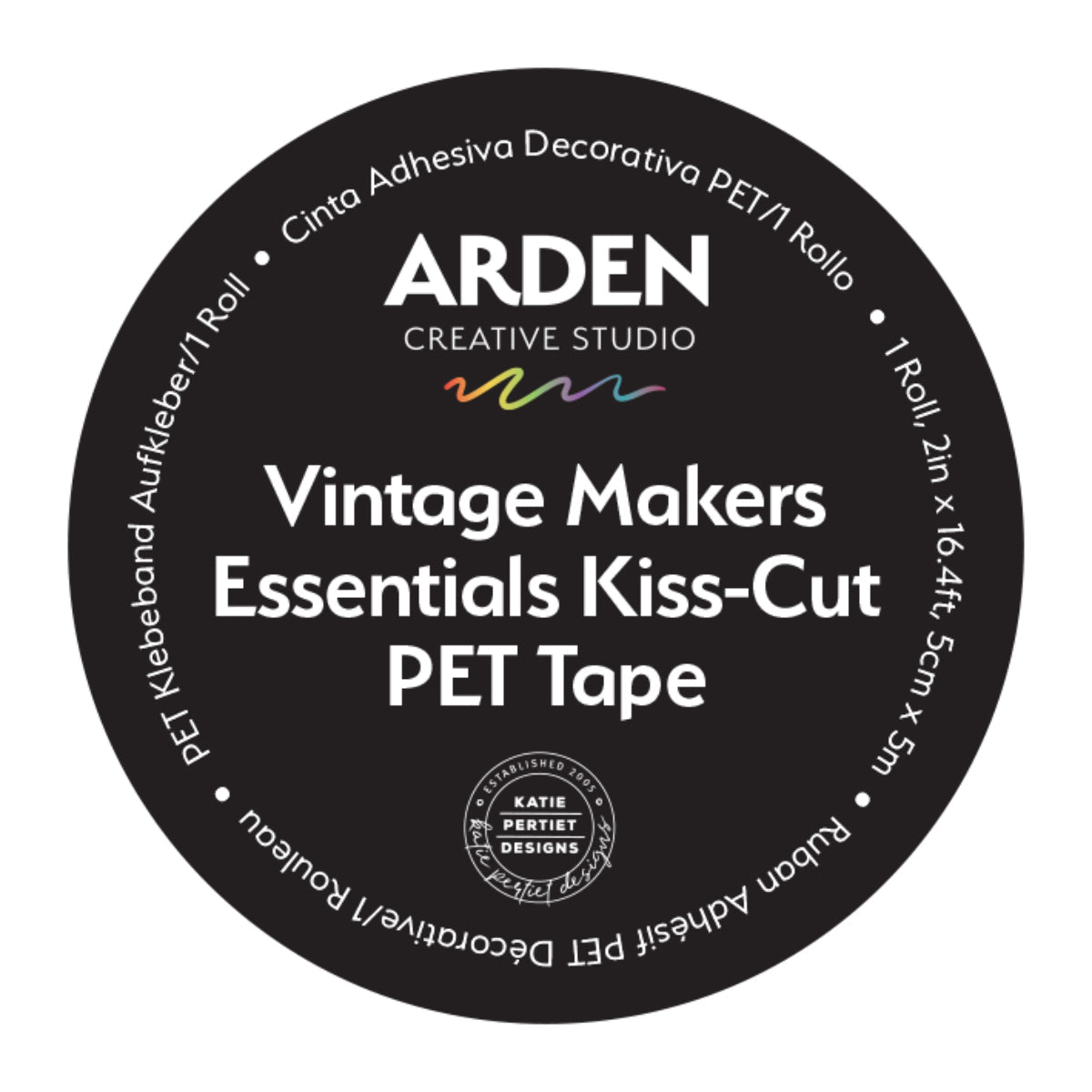 Ruban adhésif PET découpé « Kiss-Cut » Arden Creative Studio Vintage Makers Essentials