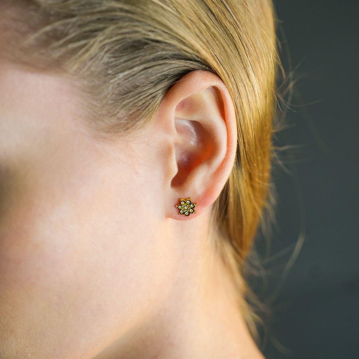 Modèle AGNES : Puces d'oreilles en zircone « Be a Star »