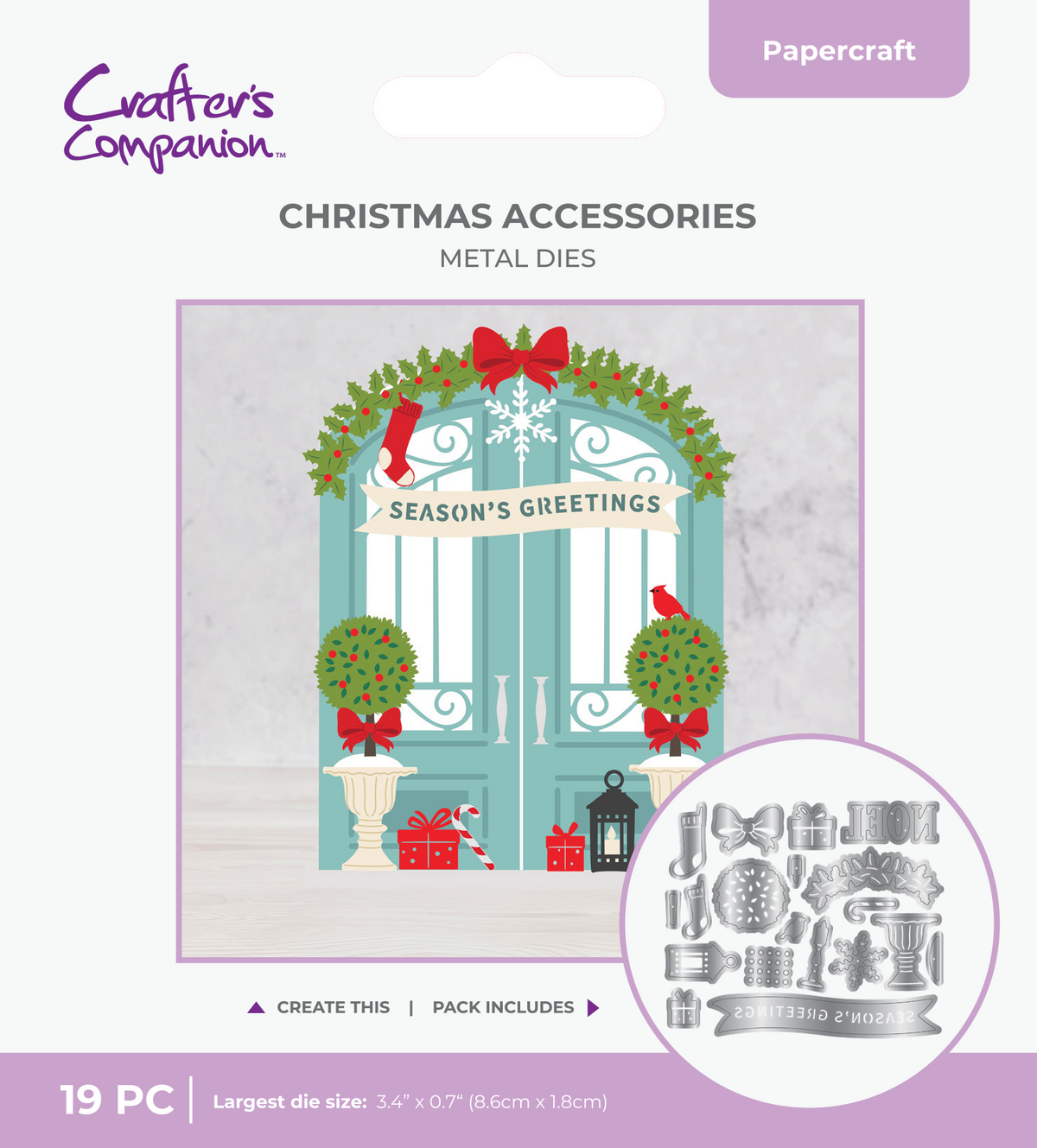 Matrice de découpe métallique Crafter's Companion - Accessoires de Noël