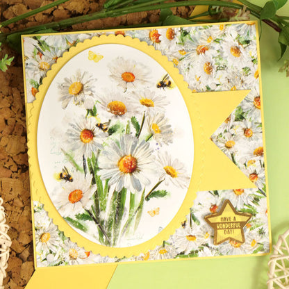 Un arc-en-ciel de fleurs, inserts et papiers