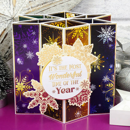 Trim Me! Foiled Insert Pad - Season's Greetings Gold