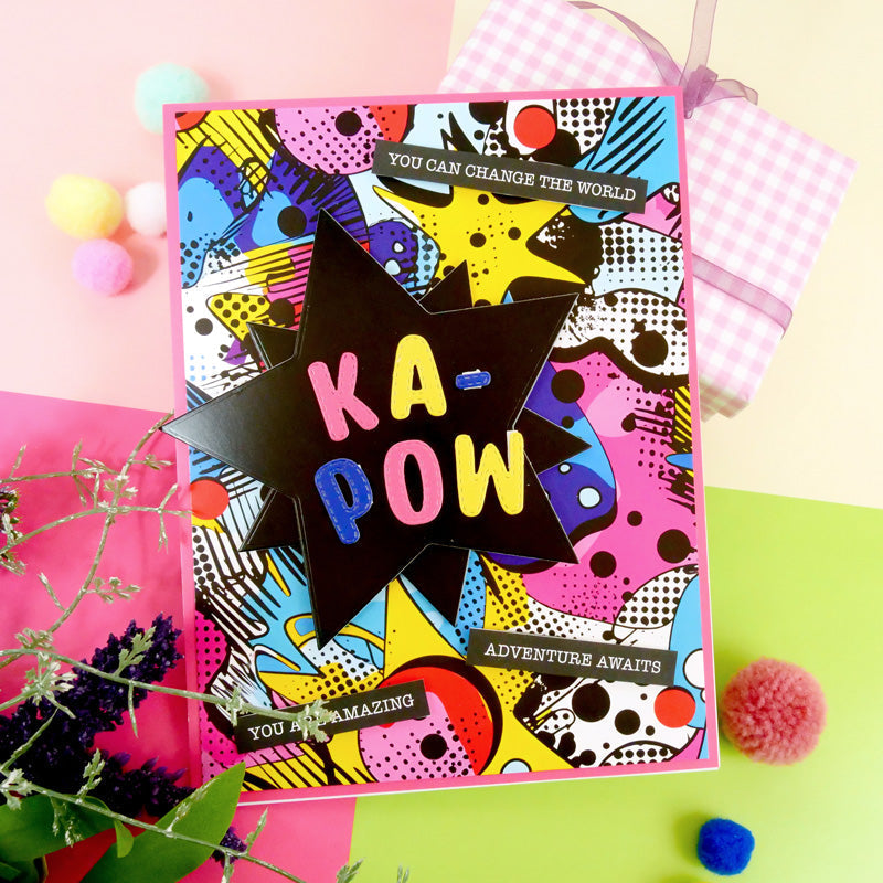 Pochettes de cartes Designer Adorable Scorable – Bandes dessinées colorées