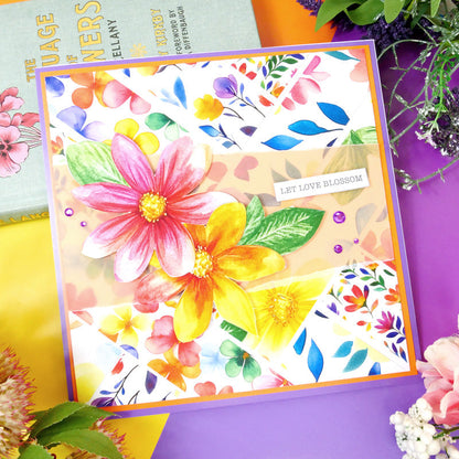 Packs de Cartes Design Adorable Scorable – Motifs Floraux Arc-en-Ciel