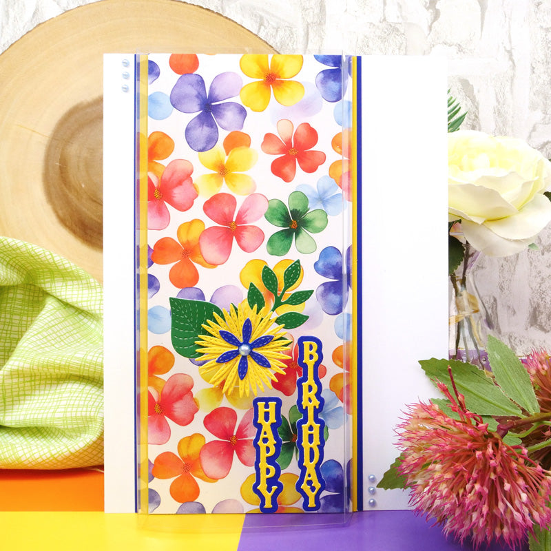 Packs de Cartes Design Adorable Scorable – Motifs Floraux Arc-en-Ciel