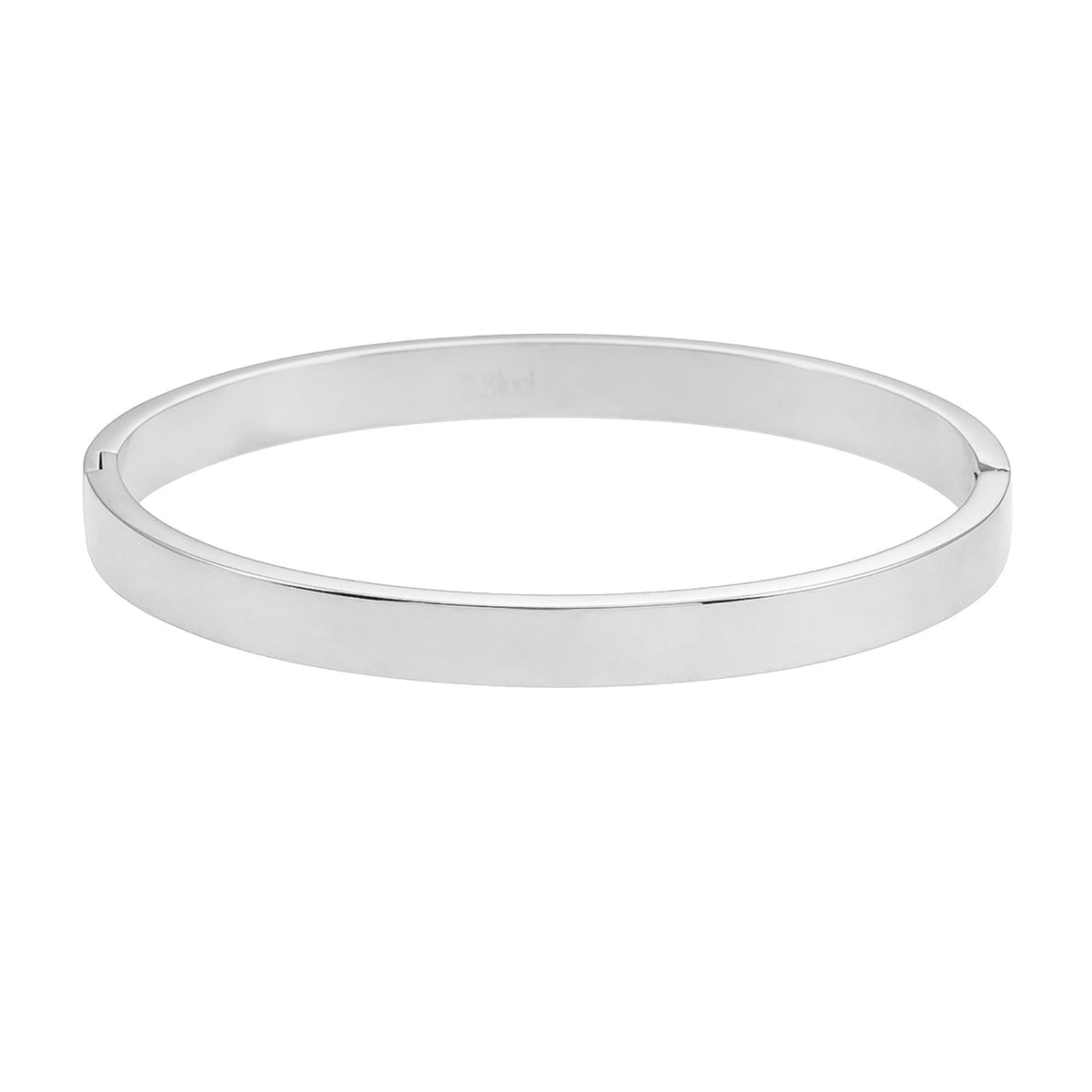ATTILI : Bracelet jonc minimaliste classique en argent