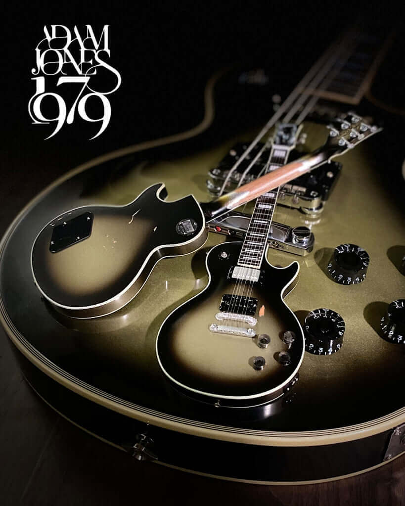 Guitare miniature Adam Jones Les Paul Custom Antique Silverburst