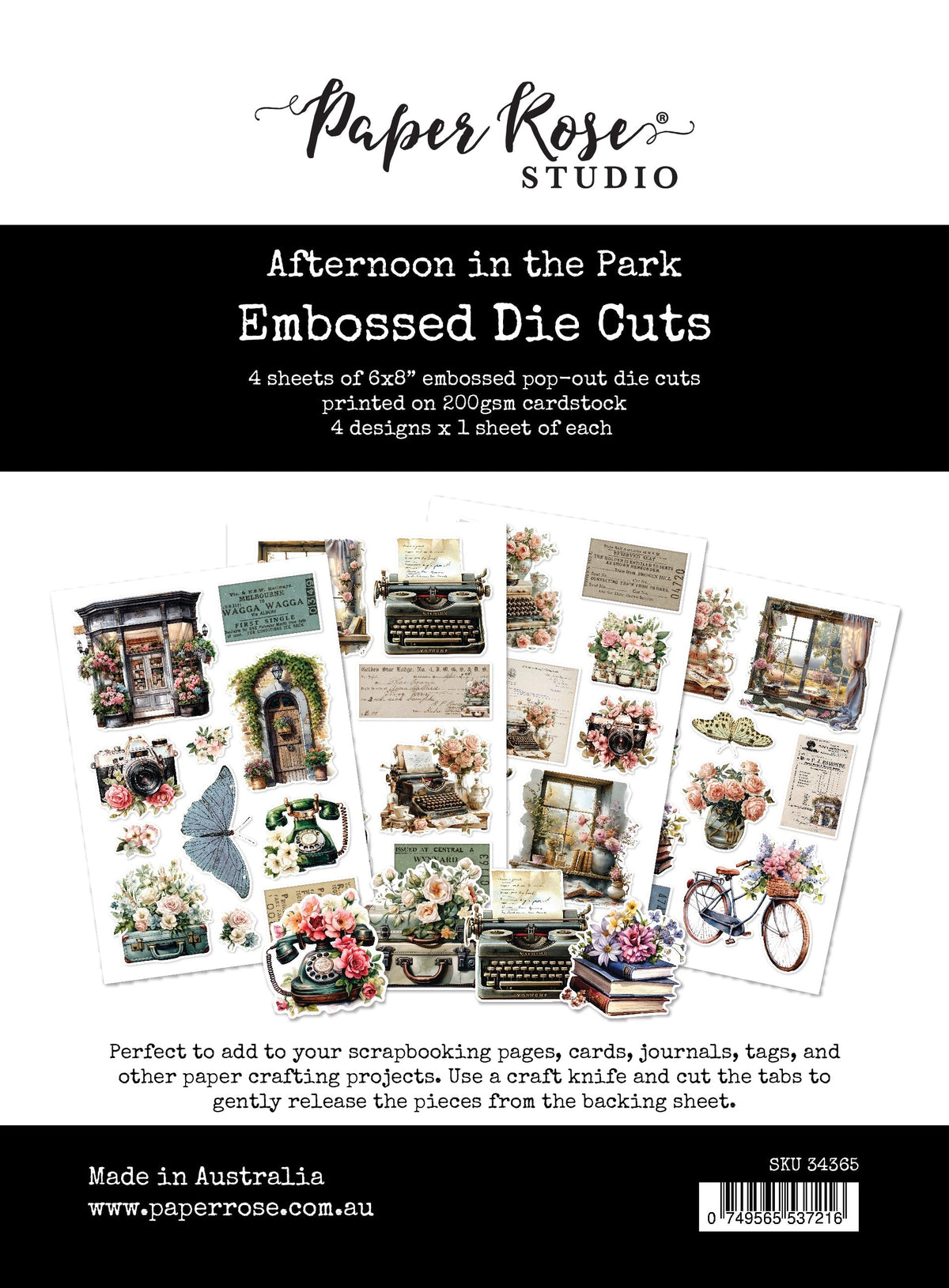 Afternoon in the Park Embossed Die Cuts 34365