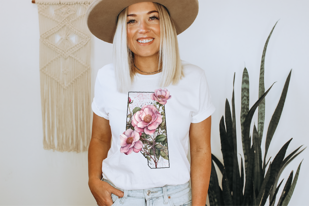 T-shirt unisexe Rose Sauvage | Vêtements Alberta