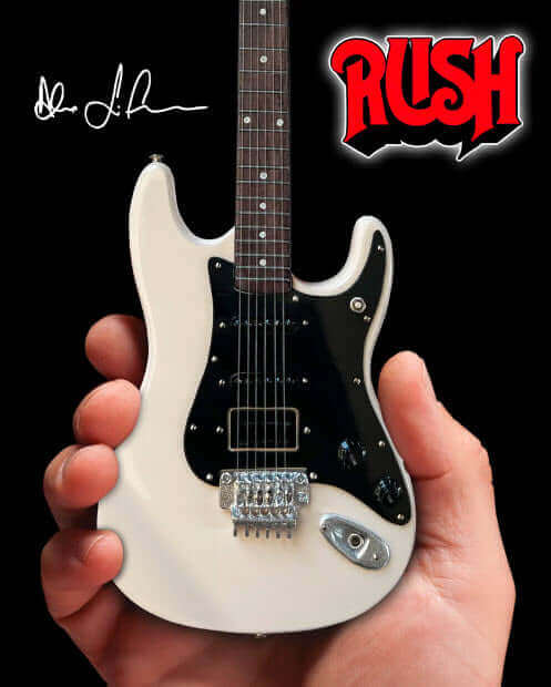 Alex Lifeson Hentor Sportscaster Miniature Guitar Model - Officially Licensed
