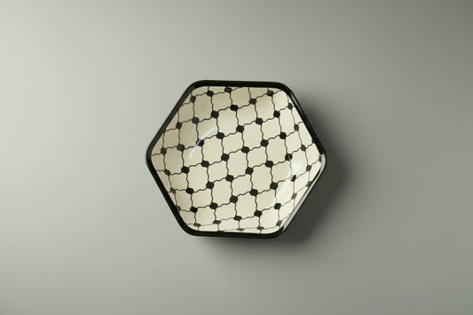 Hexagonal Appetizer Handmade Ceramic Plate