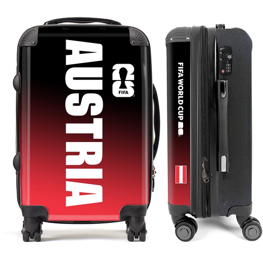Austria FIFA World Cup 2026 Vertical Logo Edition (Red to Black Gradient)