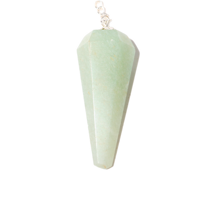 Green Aventurine Pendulum 6 Facet & Bead - 3 Pack