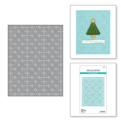 Matrices de découpe étoilées Argyle cousues de la Collection de Noël