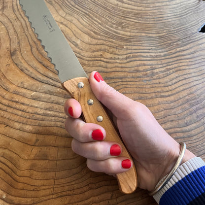 Bread Knife – Olive Wood Handle - 20 cm