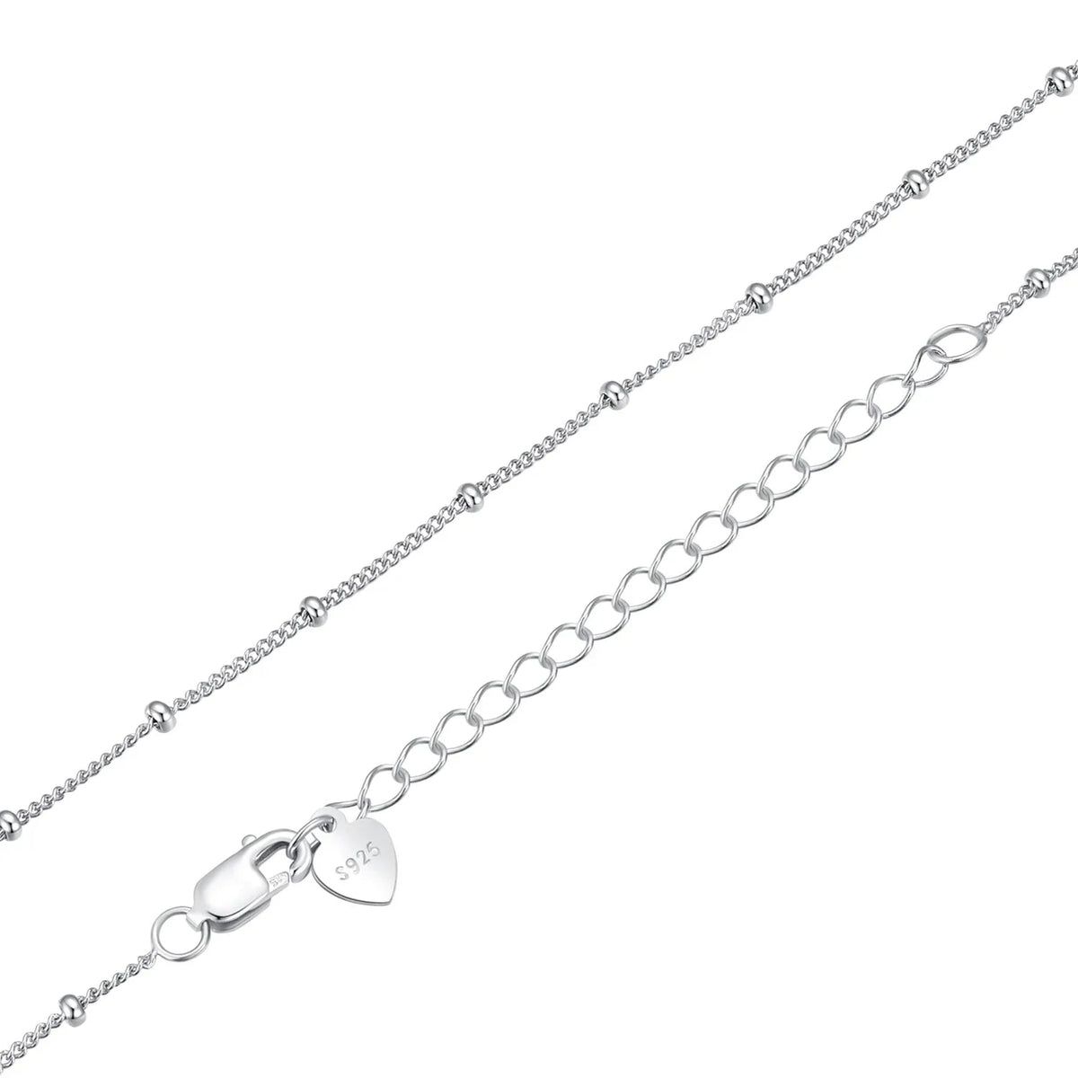 Timeless Elegance: 925 Sterling Silver Adjustable Necklace Chain For Women