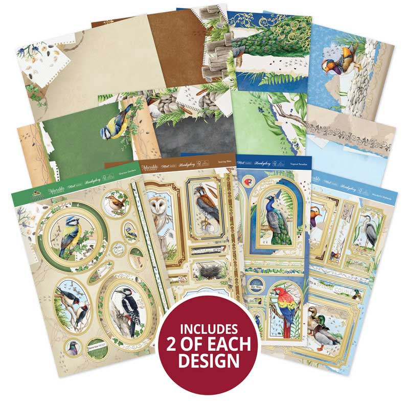 Collection de Toppers de Luxe Oiseaux Botaniques