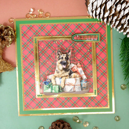 Feuille de décoration pour découpage Rottweiler et Berger allemand