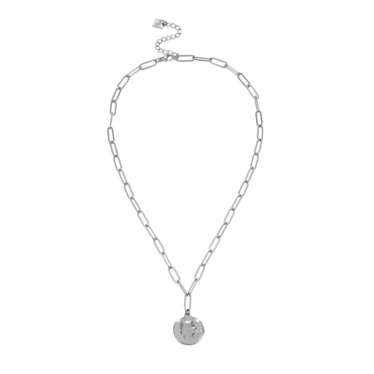 BILBAO Silver : Collier Pendentif Pièce Romaine.