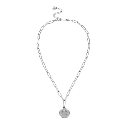 BILBAO Silver : Collier Pendentif Pièce Romaine.