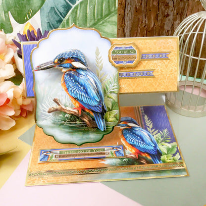 Magnifique ensemble de décoration d'oiseaux - Martin-pêcheur coloré