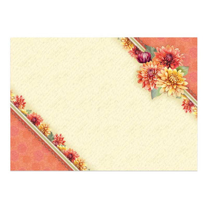 Set Deco-Large En Pleine Floraison - Dahlias Enchantants