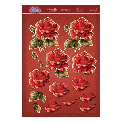 Set de Découpes Deco-Large Éclosion Complète - Roses Rouges