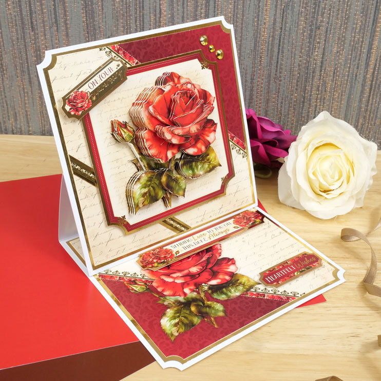 Set de Découpes Deco-Large Éclosion Complète - Roses Rouges