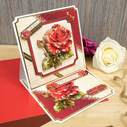 Set de Découpes Deco-Large Éclosion Complète - Roses Rouges
