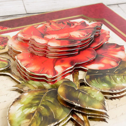 Set de Découpes Deco-Large Éclosion Complète - Roses Rouges