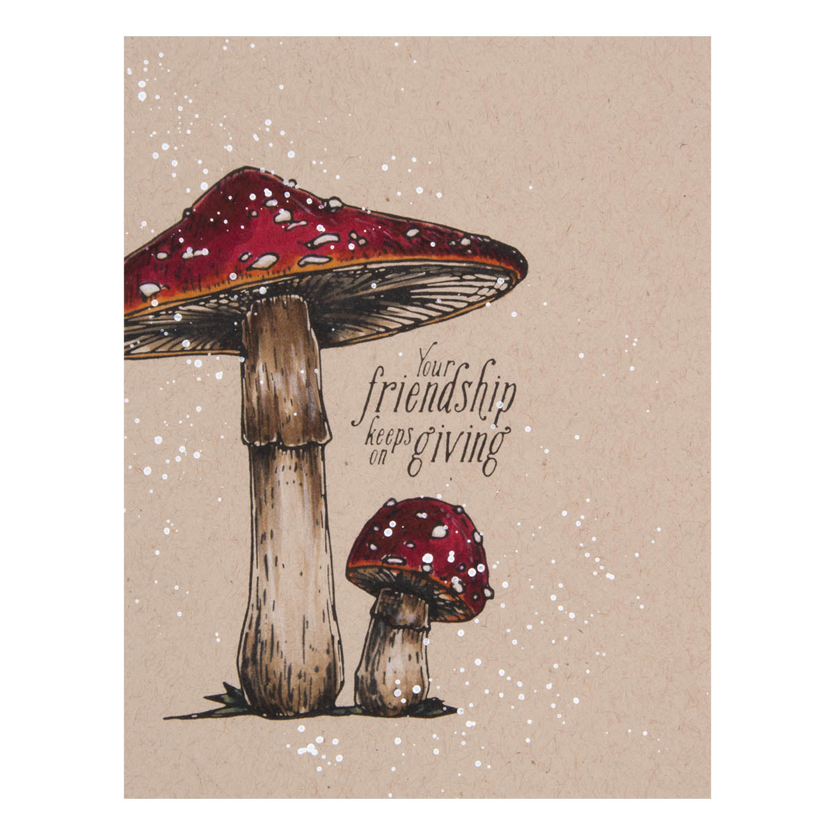 Set de presse et de matrices Duo de champignons de la collection BetterPress Autumn