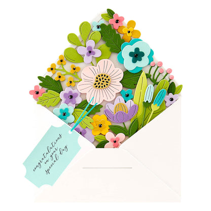 Plaque d'embossage et découpes Sentiments of Wonder de la collection Envelope of Wonder