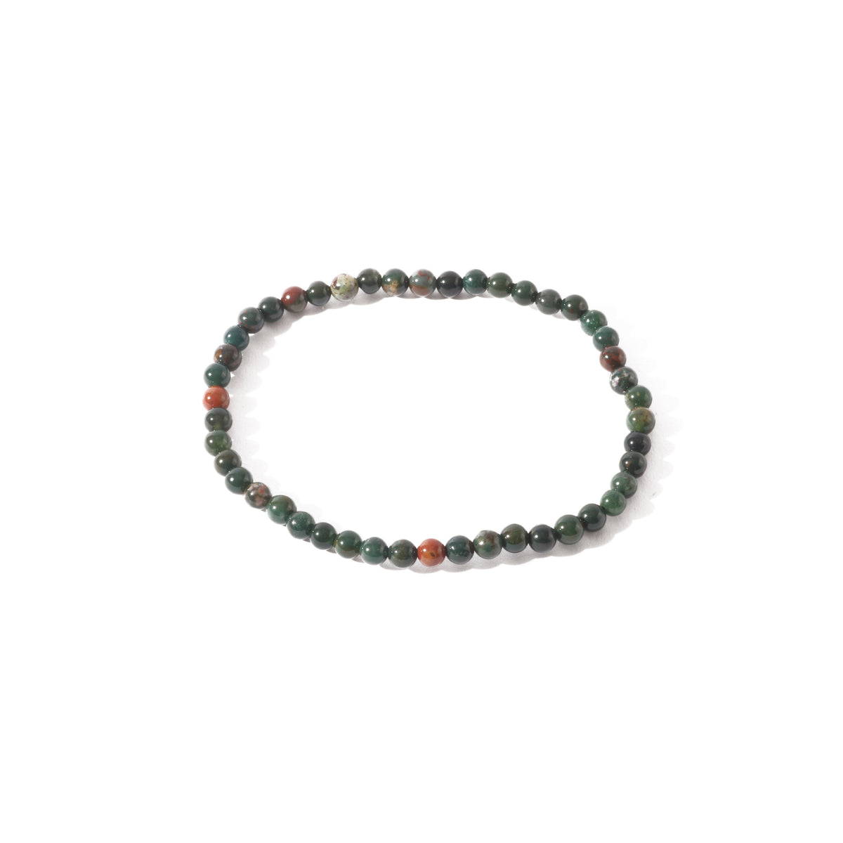 Bloodstone Round Bracelet