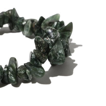 Seraphinite Chip Bead Bracelet