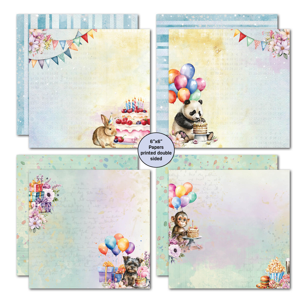 3Quarter Designs Birthday Wishes 6x6 Paper Pack
