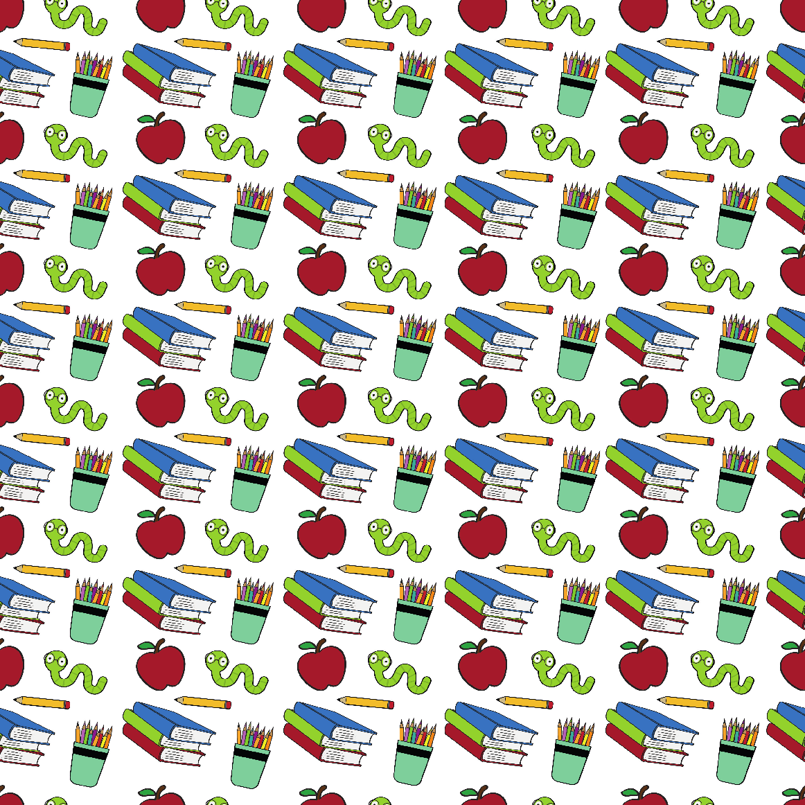 Craft HTV  Little Bookworm Pattern
