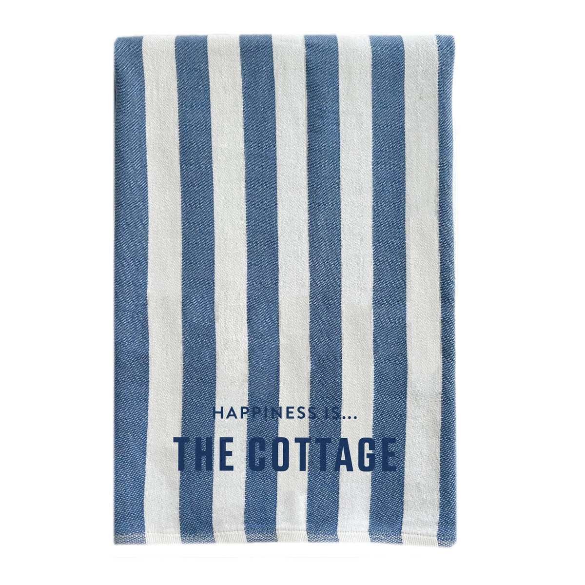 Everywhere Towel: Cottage, Stripe Blue