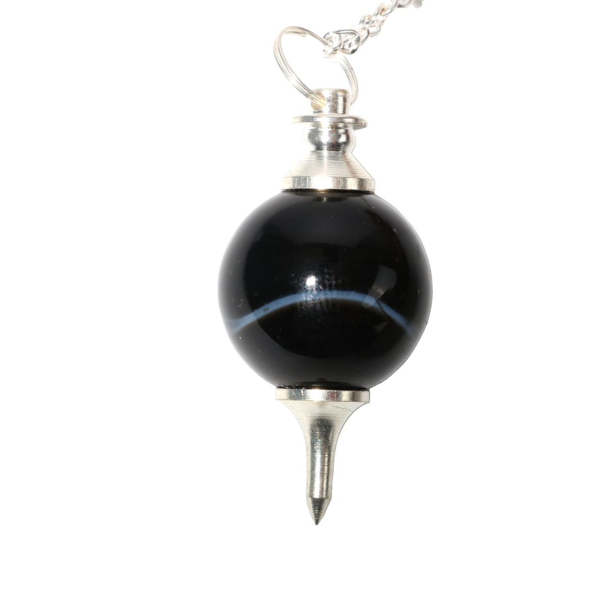 Black Onyx Ball and Point Pendulum - 3 Pack
