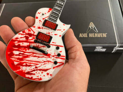 Réplique de mini-guitare Bobby Keller Blood Splatter ESP Eclipse, objet de collection