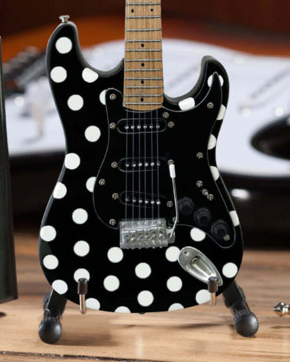 Buddy Guy - Réplique de guitare Fender™ Strat™ miniature avec finition à pois