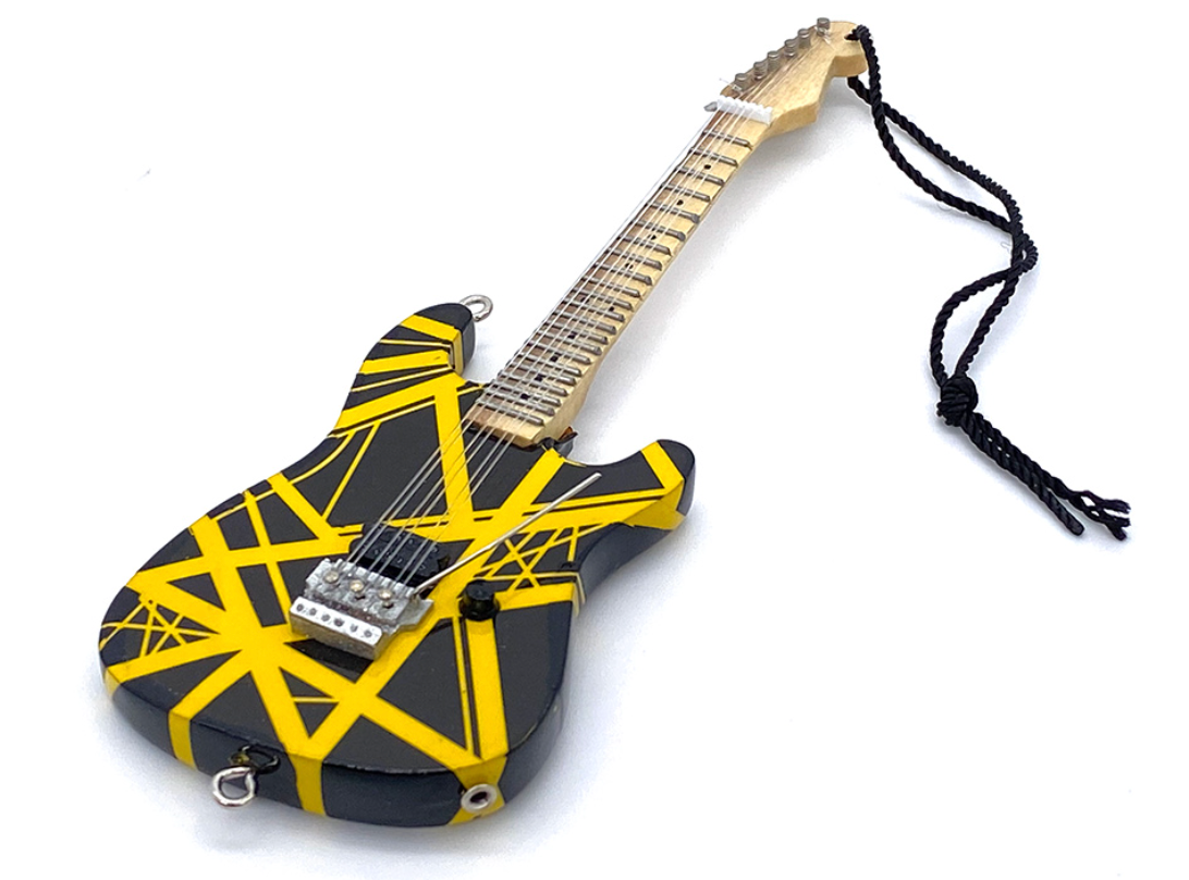 Décoration de Noël Guitare EVH Bumblebee - 15 cm