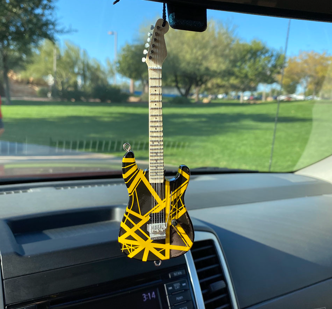 Décoration de Noël Guitare EVH Bumblebee - 15 cm