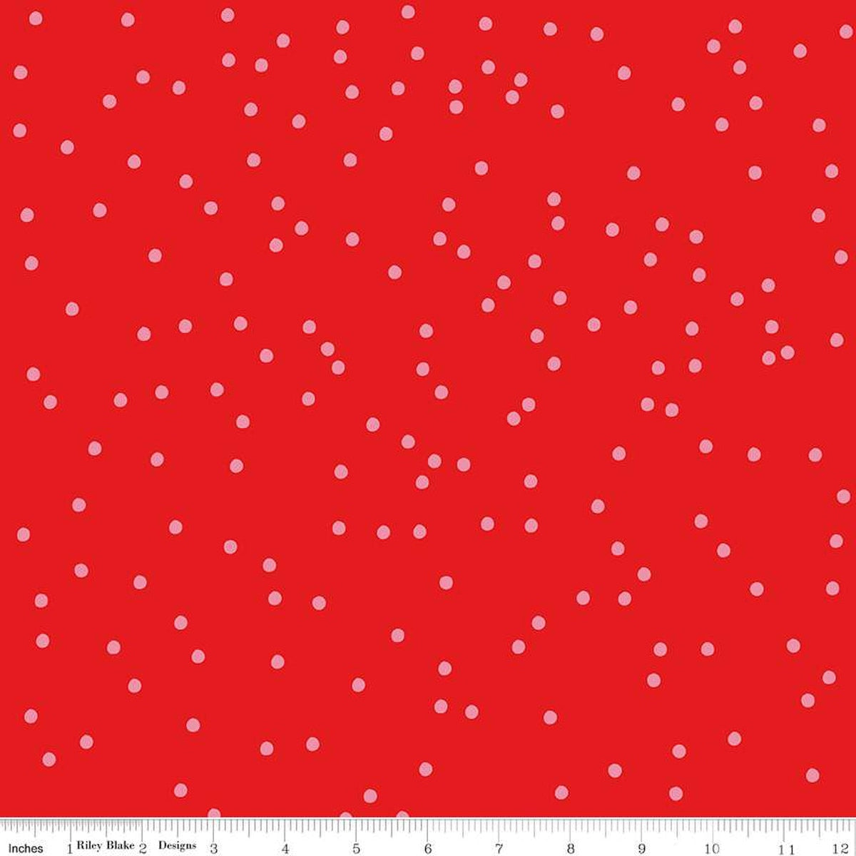 Riley Blake - On the Dot - Rubis