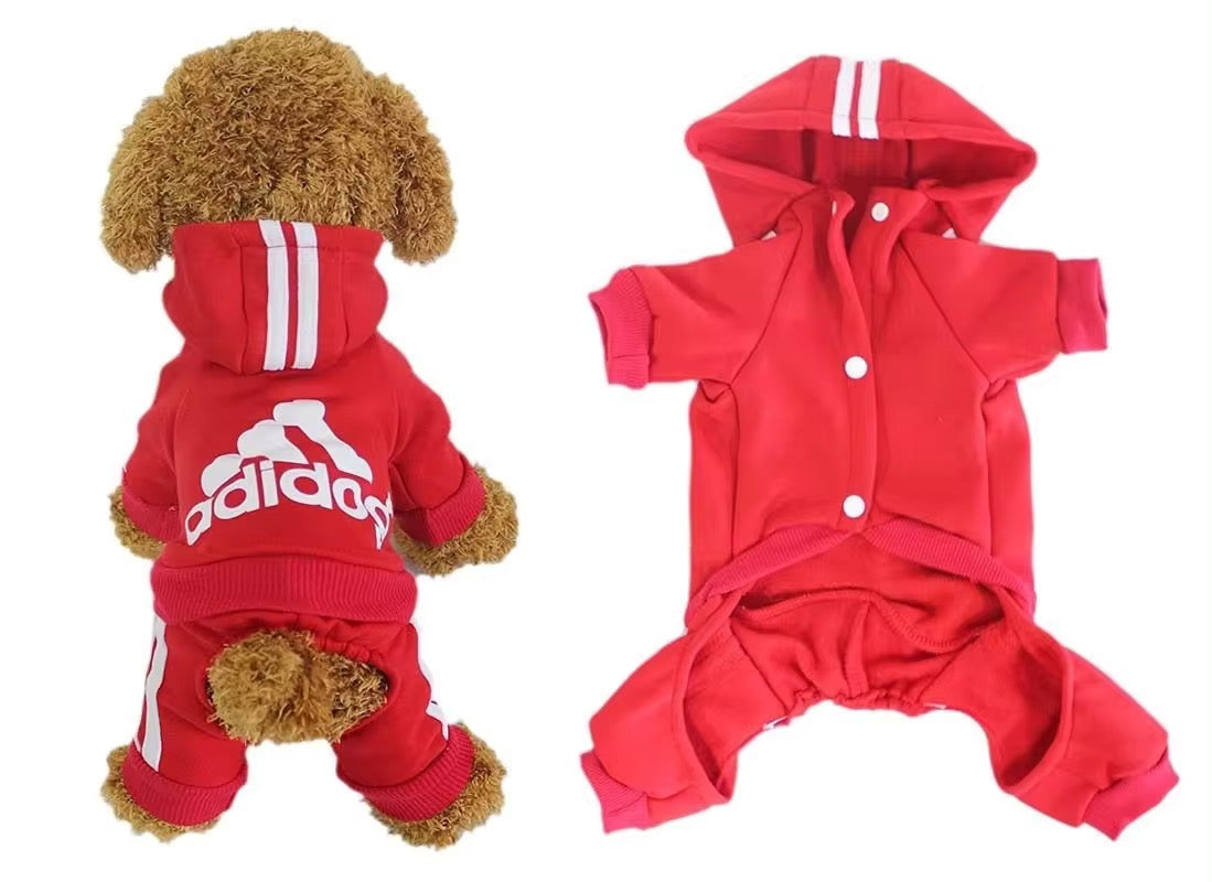 Adidog Grenouillère à Capuche pour Chien | Sweat à Capuche Complet pour Chien