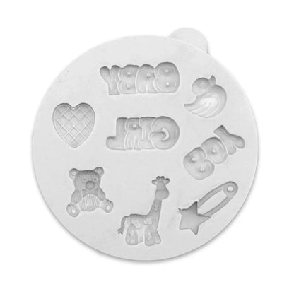 Miniature Baby Words and Extras Silicone Mould