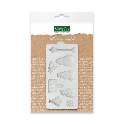 Moule en silicone miniature « Let it Snow »