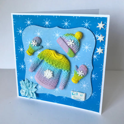Moule en silicone miniature « Let it Snow »