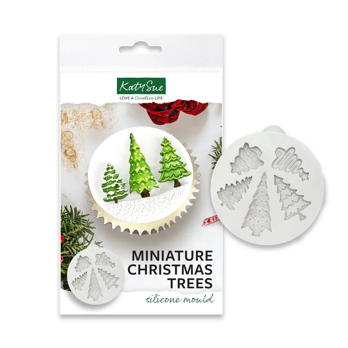 Moule en silicone Sapins de Noël miniatures