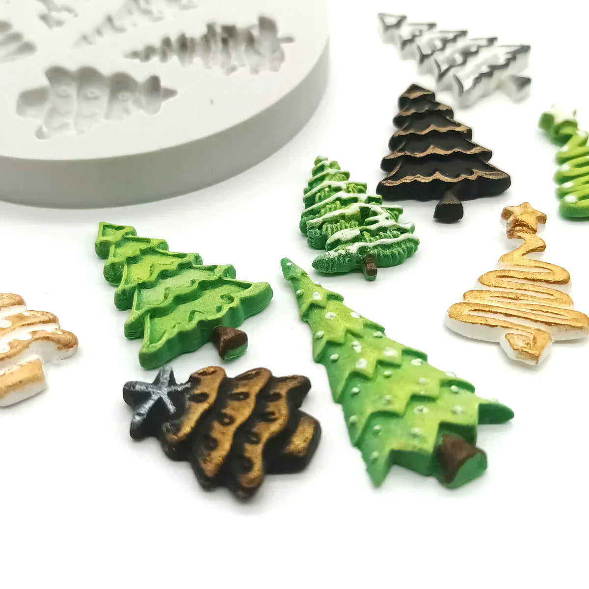 Moule en silicone Sapins de Noël miniatures