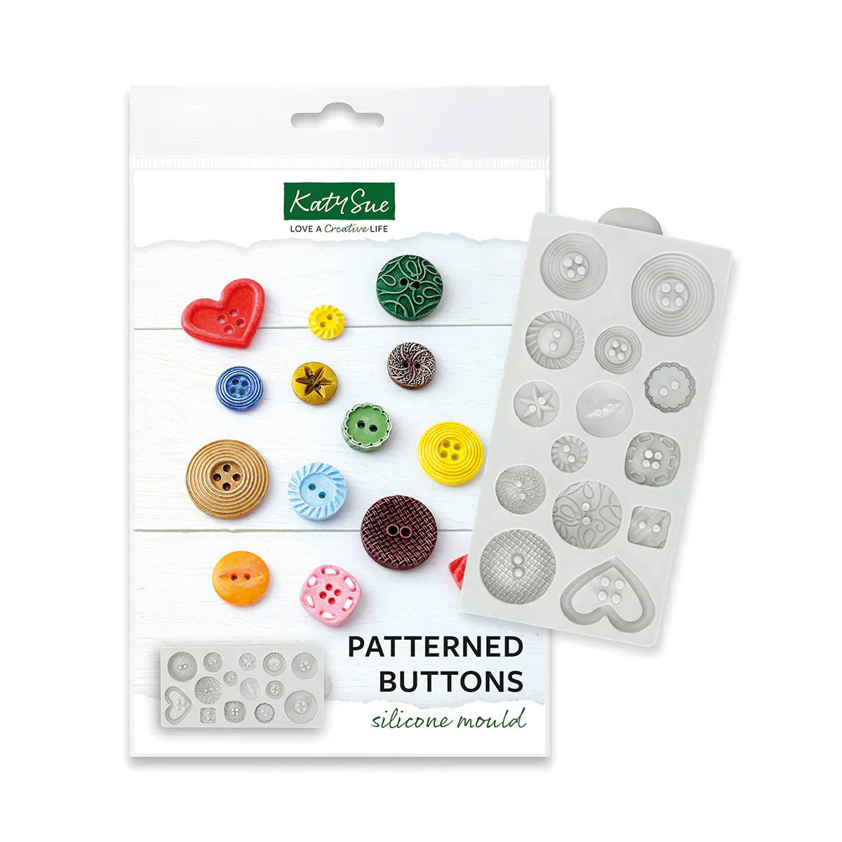 Patterned Buttons Silicone Mould